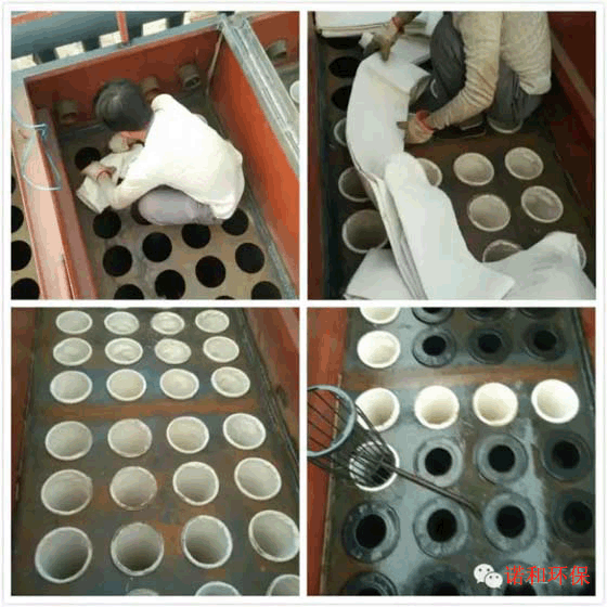 花板、布袋、骨架安裝示意圖